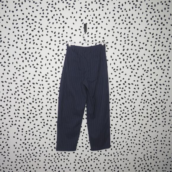 Urban Outfitters Navy Pinstripe Trousers - Picture 5 of 9